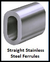 straight stainless steel ferrules